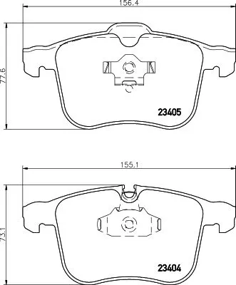 MINTEX MINTEX MDB2547 1x MINTEX MDB2547 Brake Pad Set 