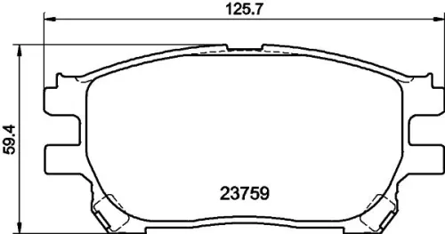 MINTEX MINTEX MDB2558 1x MINTEX MDB2558 Brake Pad Set 