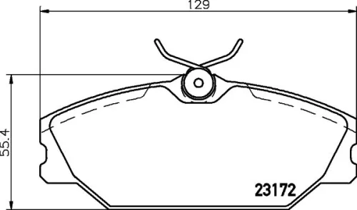 1x  MINTEX Brake Pad Set
