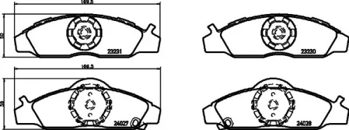 MINTEX MINTEX MDB2568 1x MINTEX MDB2568 Brake Pad Set 