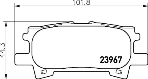 MINTEX MINTEX MDB2572 1x MINTEX MDB2572 Brake Pad Set 