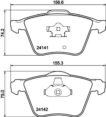 MINTEX MINTEX MDB2576 1x MINTEX MDB2576 Brake Pad Set 