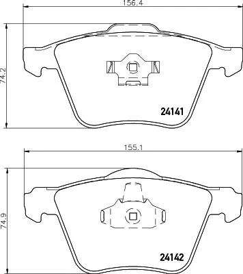 MINTEX MINTEX MDB2576 1x MINTEX MDB2576 Brake Pad Set 
