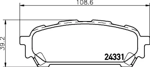 MINTEX MINTEX MDB2577 1x MINTEX MDB2577 Brake Pad Set 