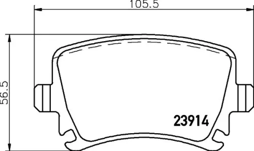 1x  MINTEX Brake Pad Set