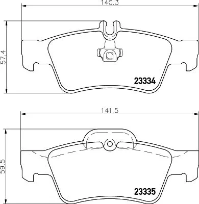 MINTEX MINTEX MDB2587 1x MINTEX MDB2587 Brake Pad Set 