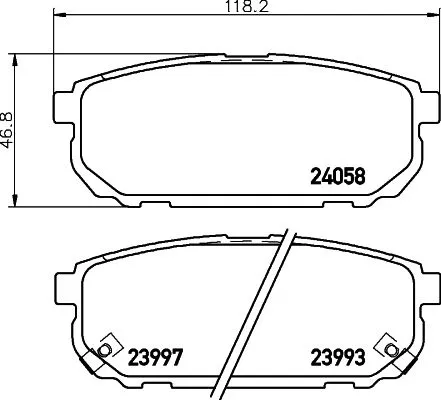 MINTEX MINTEX MDB2590 1x MINTEX MDB2590 Brake Pad Set 