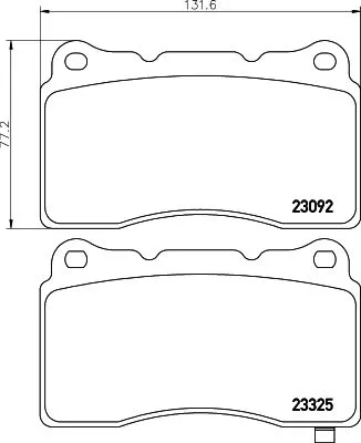 1x  MINTEX Brake Pad Set