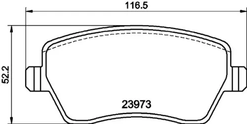 1x MINTEX MDB2595 Brake Pad Set