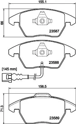 MINTEX MINTEX (MDB2604) 1x  MINTEX Brake Pad Set 