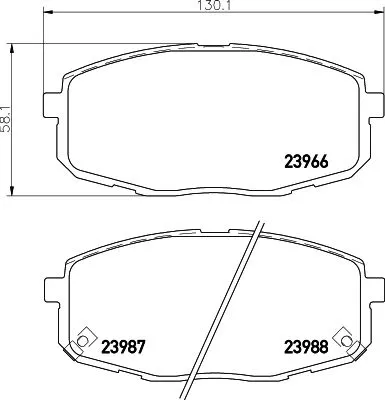1x  MINTEX Brake Pad Set