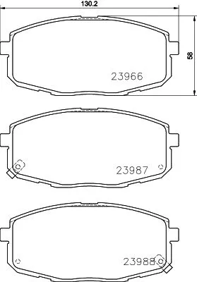 MINTEX MINTEX (MDB2608) 1x  MINTEX Brake Pad Set 