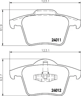 MINTEX MINTEX MDB2613 1x MINTEX MDB2613 Brake Pad Set 