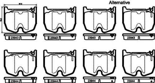 MINTEX MINTEX MDB2614 1x MINTEX MDB2614 Brake Pad Set 