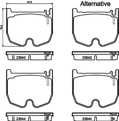 MINTEX MINTEX MDB2614 1x MINTEX MDB2614 Brake Pad Set 