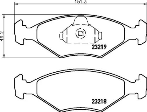 MINTEX MINTEX MDB2615 1x MINTEX MDB2615 Brake Pad Set 