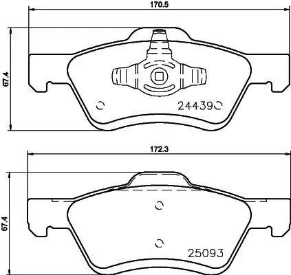 MINTEX MINTEX MDB2626 1x MINTEX MDB2626 Brake Pad Set 