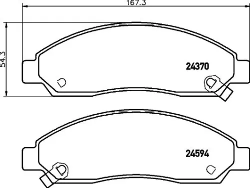 MINTEX MINTEX MDB2632 1x MINTEX MDB2632 Brake Pad Set 