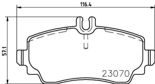 MINTEX MINTEX MDB2643 1x MINTEX MDB2643 Brake Pad Set 