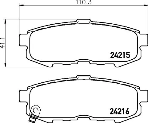 MINTEX MINTEX MDB2666 1x MINTEX MDB2666 Brake Pad Set 