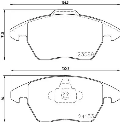 MINTEX MINTEX (MDB2672) 1x  MINTEX Brake Pad Set 