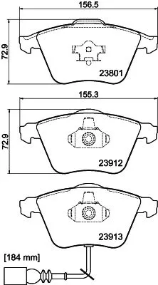 1x MINTEX MDB2677 Brake Pad Set