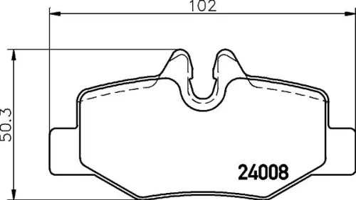 1x MINTEX MDB2679 Brake Pad Set