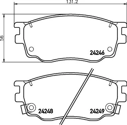 MINTEX MINTEX MDB2690 1x MINTEX MDB2690 Brake Pad Set 