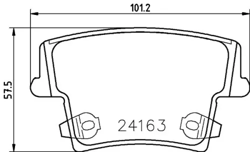 MINTEX MINTEX MDB2695 1x MINTEX MDB2695 Brake Pad Set 