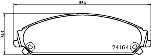 1x MINTEX MDB2696 Brake Pad Set