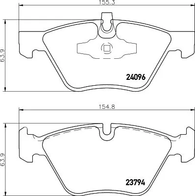 1x  MINTEX Brake Pad Set