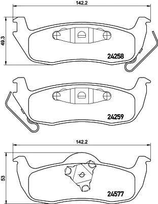 MINTEX MINTEX MDB2706 1x MINTEX MDB2706 Brake Pad Set 