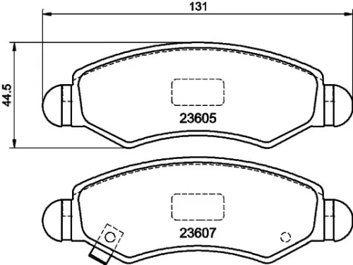 MINTEX MINTEX MDB2709 1x MINTEX MDB2709 Brake Pad Set 