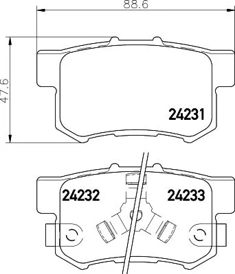 MINTEX MINTEX (MDB2710) 1x  MINTEX Brake Pad Set 