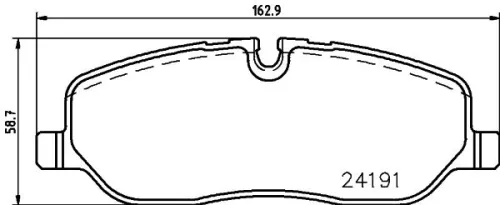 MINTEX MINTEX MDB2712 1x MINTEX MDB2712 Brake Pad Set 