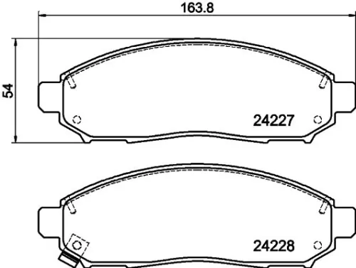 MINTEX MINTEX MDB2715 1x MINTEX MDB2715 Brake Pad Set 