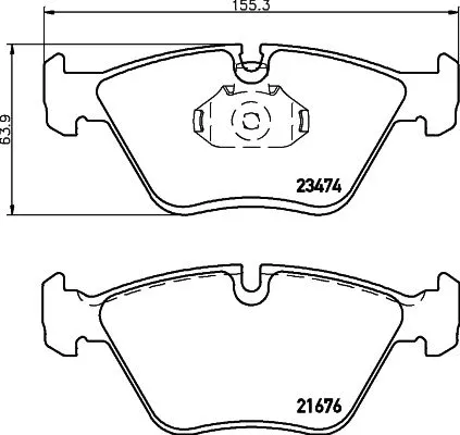 1x  MINTEX Brake Pad Set