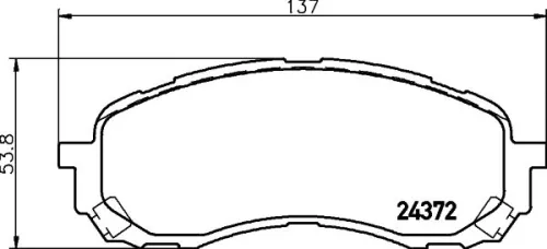 1x MINTEX MDB2723 Brake Pad Set