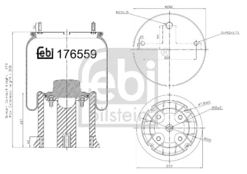 FEBI BILSTEIN FEBI BILSTEIN 176559 Febi Air Bag Suspension Spring 