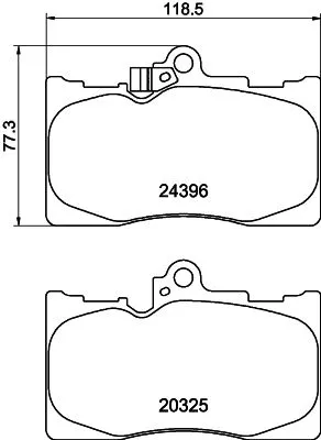 MINTEX MINTEX MDB2727 1x MINTEX MDB2727 Brake Pad Set 