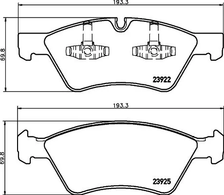 MINTEX MINTEX MDB2729 1x MINTEX MDB2729 Brake Pad Set 