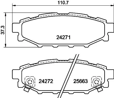 MINTEX MINTEX (MDB2732) 1x  MINTEX Brake Pad Set 