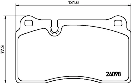 1x  MINTEX Brake Pad Set