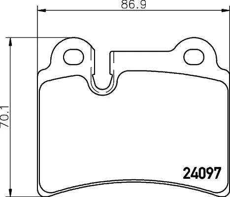 1x MINTEX MDB2740 Brake Pad Set