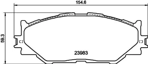 MINTEX MINTEX MDB2747 1x MINTEX MDB2747 Brake Pad Set 