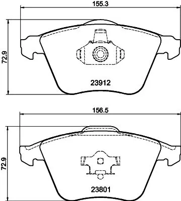 MINTEX MINTEX MDB2749 1x MINTEX MDB2749 Brake Pad Set 