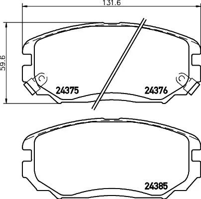 MINTEX MINTEX (MDB2753) 1x  MINTEX Brake Pad Set 