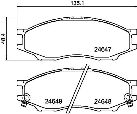 MINTEX MINTEX MDB2755 1x MINTEX MDB2755 Brake Pad Set 