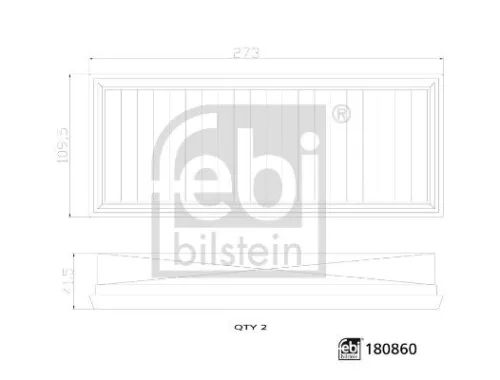 FEBI BILSTEIN FEBI BILSTEIN 180860 Air filter kit 