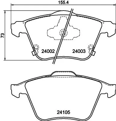 MINTEX MINTEX MDB2768 1x MINTEX MDB2768 Brake Pad Set 